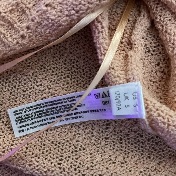 FP Beach Peach Orange Pink Pullover Round Hem Tank NWT Knit Small Casual Preppy - Picture 11 of 12